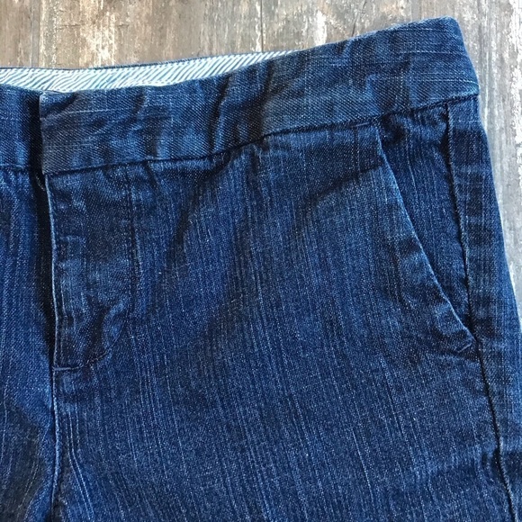 TOMMY Hilfiger indigo stretch denim Bermuda shorts size 8 - Picture 3 of 8